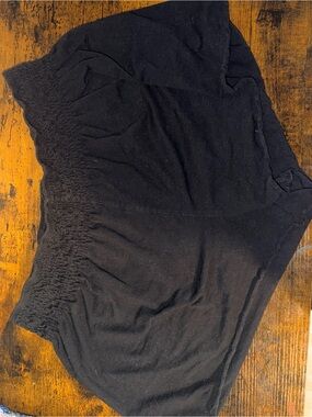 SHEIN Curve Black Smocked Shorts 2XL